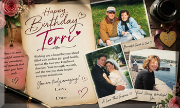 Terri - Book Dedication